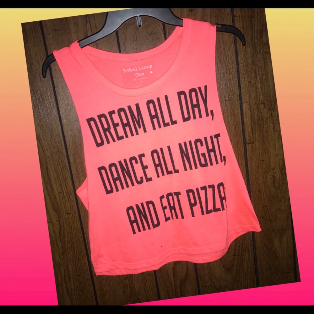 Neon orange tank!